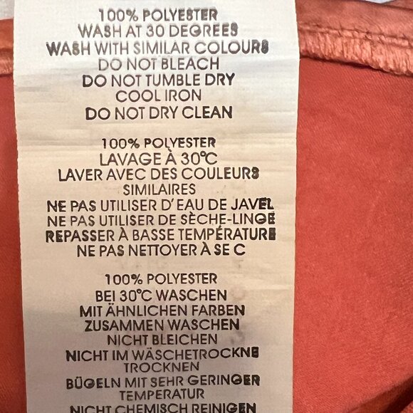 Nasty Gal Women's Dess Burnt Orange Satin Sleeveless Size 2 Cocktail Dress Zip - Picture 6 of 10